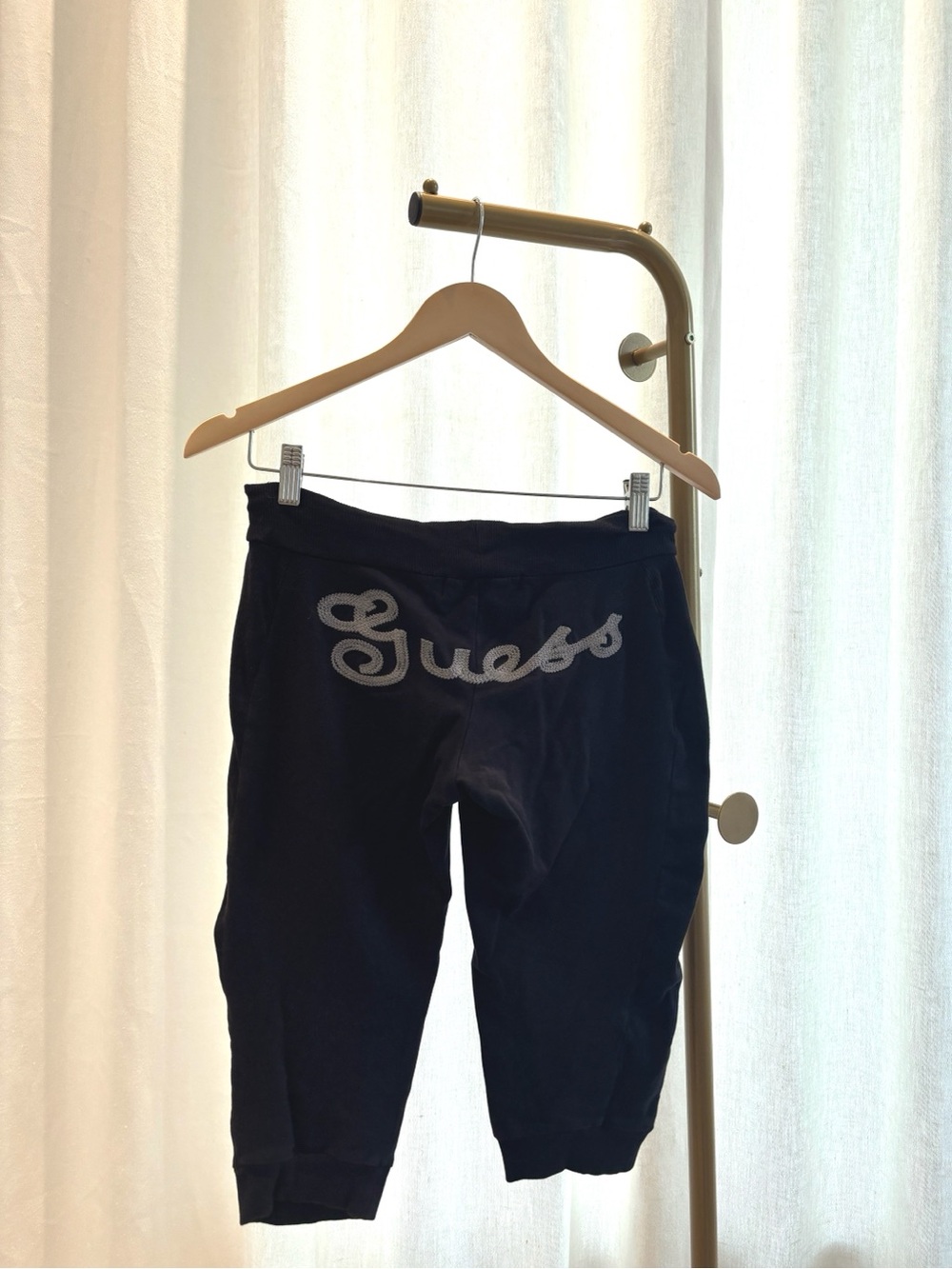 GUESS Jeans Black Jogger Capris Approx Size XS